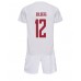 Danmark Kasper Dolberg #12 Barnkläder Borta matchtröja till baby VM 2022 Kortärmad (+ Korta byxor) Billigt